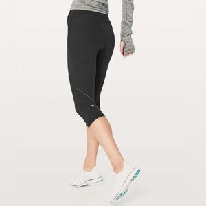 Lululemon Leggings Run With The Sun Cropped
